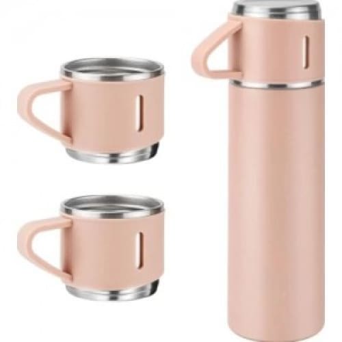 Thermos isotherme avec 3 tasses (FLASH SET) - Rose Gold Thermos isotherme avec 3 tasses (FLASH SET) - Rose Gold